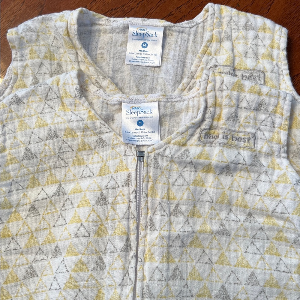 Halo cotton muslin Sleep Sacks LOT OF 2